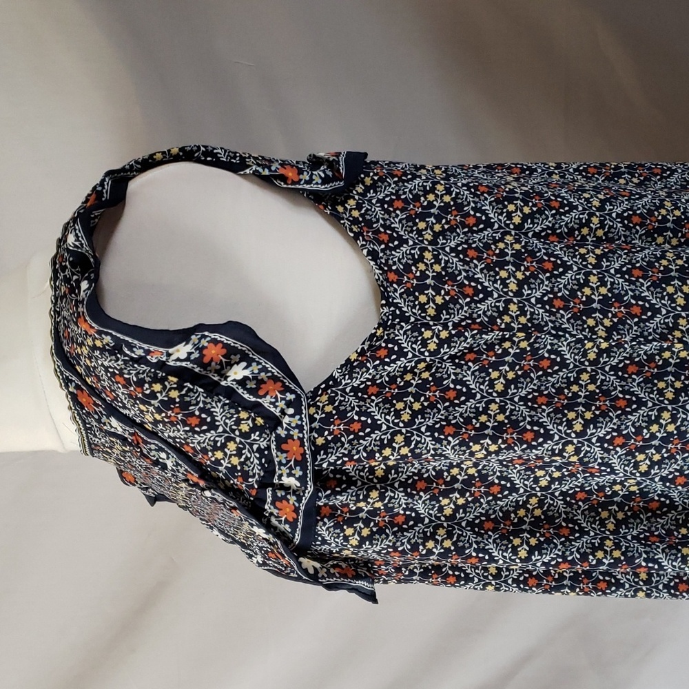 NEW Max Studio Sleeveless Printed Ruffle Dress - Picture 6 of 13